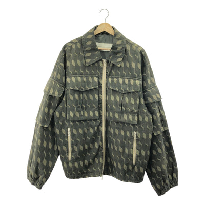 DRIES VAN NOTEN / ドリスヴァンノッテン | 2024SS | オーバーダイ グラフィックプリント ジャケット | M |