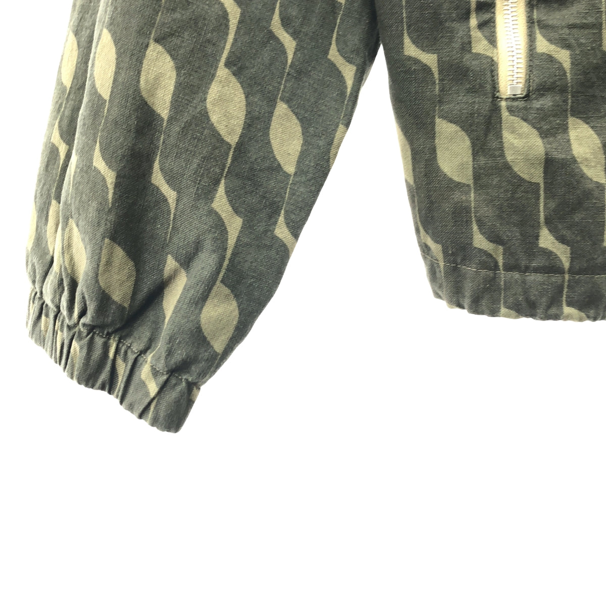 [狀況極佳] DRIES VAN NOTEN | 2024 春夏 | 套染圖案印花外套 | M碼 | 卡其色 | 男款