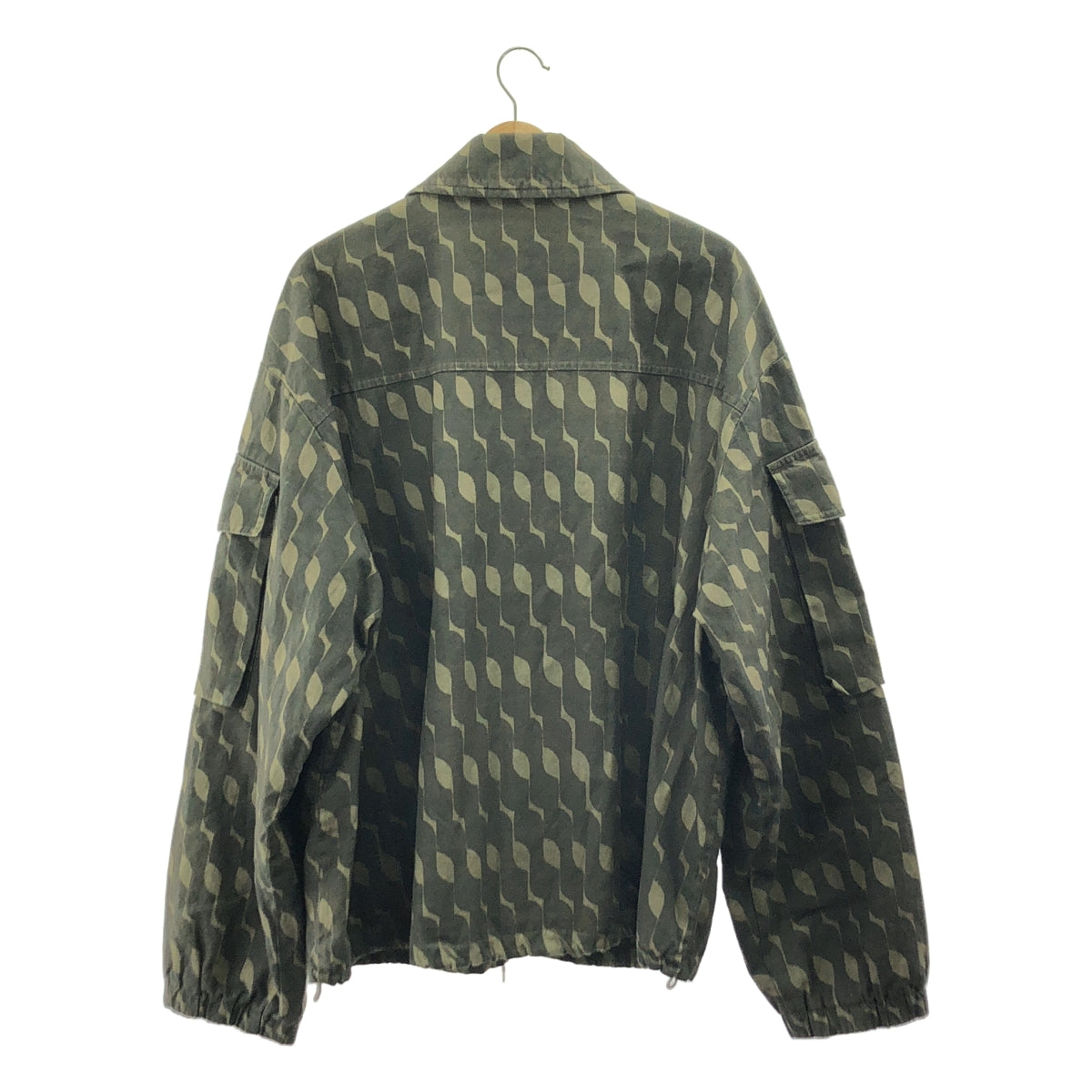 [狀況極佳] DRIES VAN NOTEN | 2024 春夏 | 套染圖案印花外套 | M碼 | 卡其色 | 男款