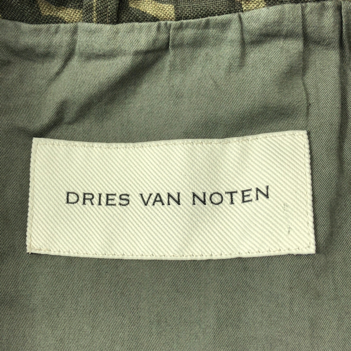 [狀況極佳] DRIES VAN NOTEN | 2024 春夏 | 套染圖案印花外套 | M碼 | 卡其色 | 男款