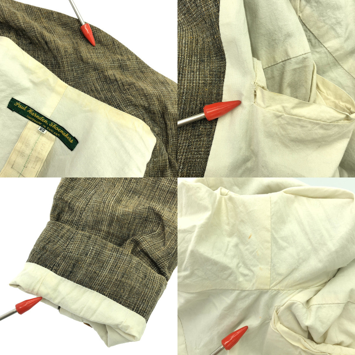 【新品】 Paul Harnden / ポールハーデン | 2019AW | Luxe 取扱 / W Blazer ウールリネン ブレザー ジャケット  | L | グレー | レディース