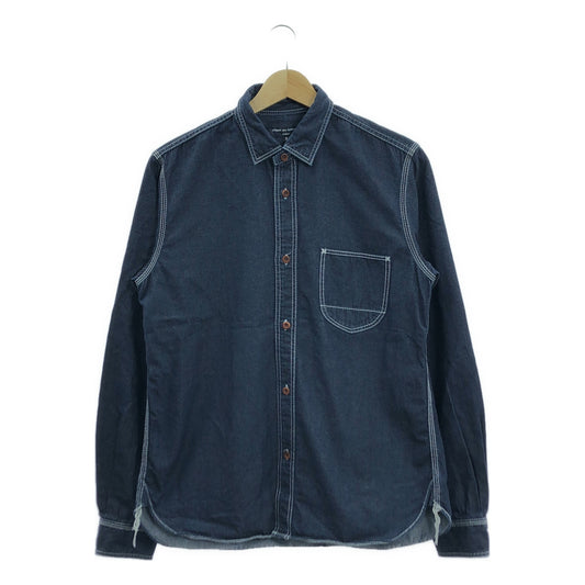 COMME des GARCONS HOMME / 컴데 갤슨 옴므 | 2014AW | 데님 레귤러 컬러 셔츠 | S | 인디고 | 남성