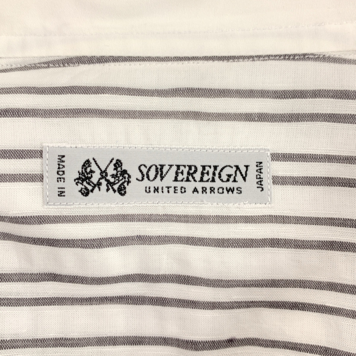 Sovereign | 棉質條紋襯衫 | 38碼 | 灰色/白色 | 男款