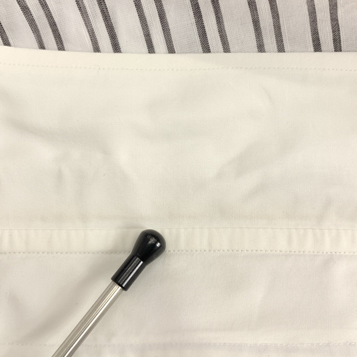 Sovereign / ソブリン | コットン ストライプシャツ | 38 | グレー/ホワイト | メンズ