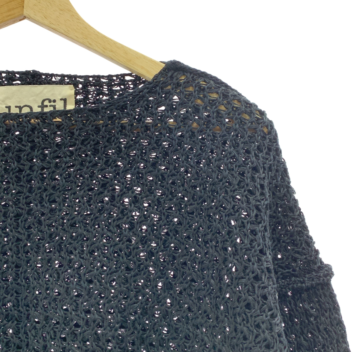 unfil | 棉質雙層蜂巢網眼毛衣 | 1 碼 | 女款