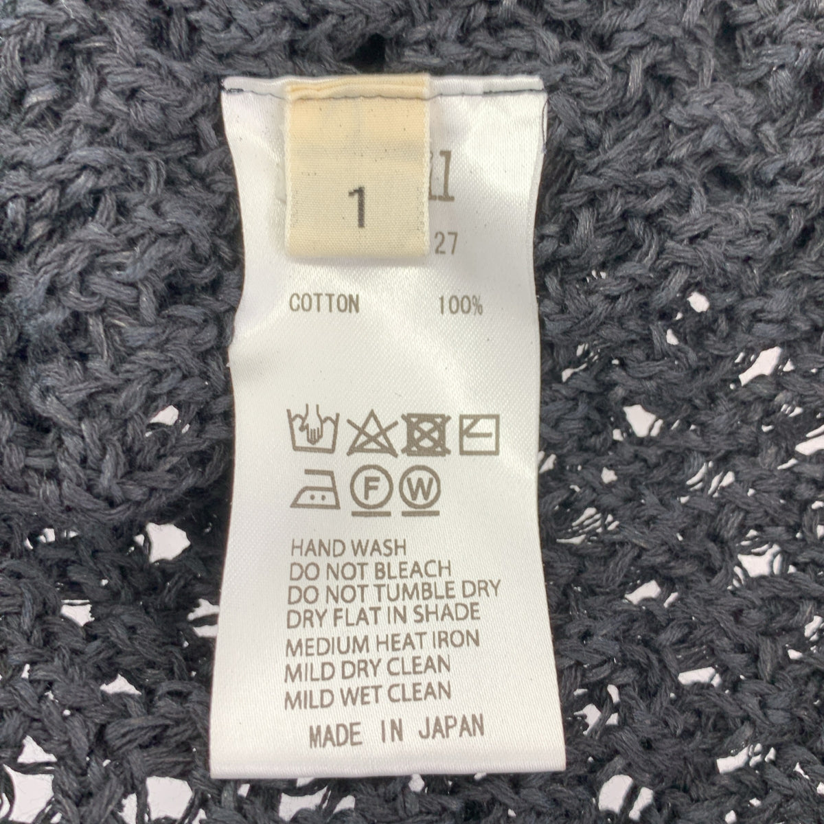 unfil | 棉質雙層蜂巢網眼毛衣 | 1 碼 | 女款