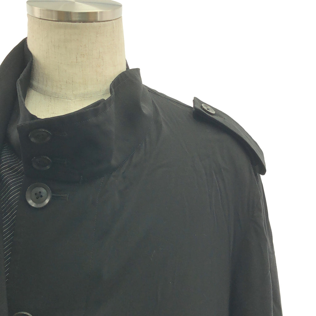 山本耀司 (YOHJI YAMAMOTO) 男裝 | 2022春夏系列 | 人造絲不對稱大衣 | 1碼 | 男士