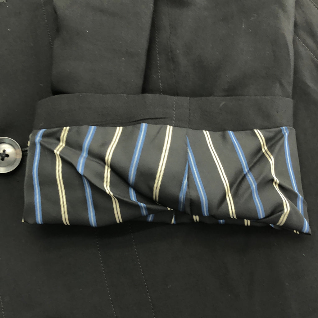 山本耀司 (YOHJI YAMAMOTO) 男裝 | 2022春夏系列 | 人造絲不對稱大衣 | 1碼 | 男士