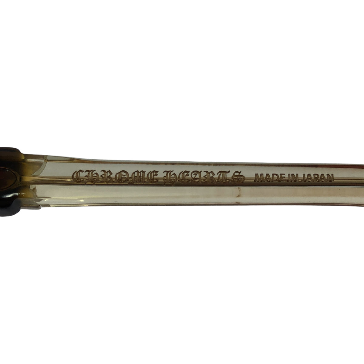 CHROME HEARTS / クロムハーツ | JENNA TAIL YEA ウェリントン サングラス メガネ アイウェア 眼鏡 | 49□23-142 | クリア/ゴールド/ブラウン