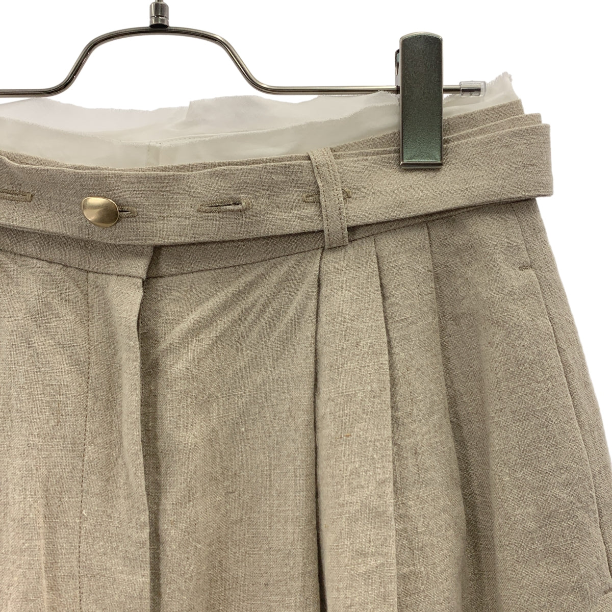 deres / 델레스 | Sage floating linen pants 시어 레이어 린넨 팬츠 / 메탈 버튼 | 2 |