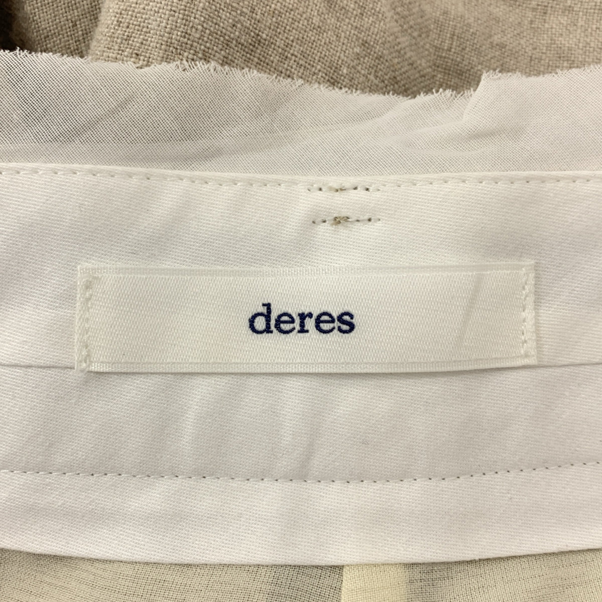 deres | 鼠尾草色飄逸亞麻長褲，薄紗層疊亞麻長褲，配金屬紐帶 | 2 碼 | 女款