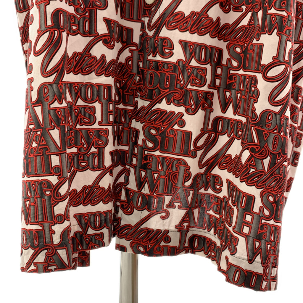 BALENCIAGA / バレンシアガ | ビスコース 総柄 ロゴボタン ポケット付き シャツ ワンピース | 32 | レディース