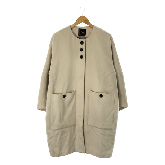 Cen. / Sen. | Wool collarless coat / Fully lined | F | Women's