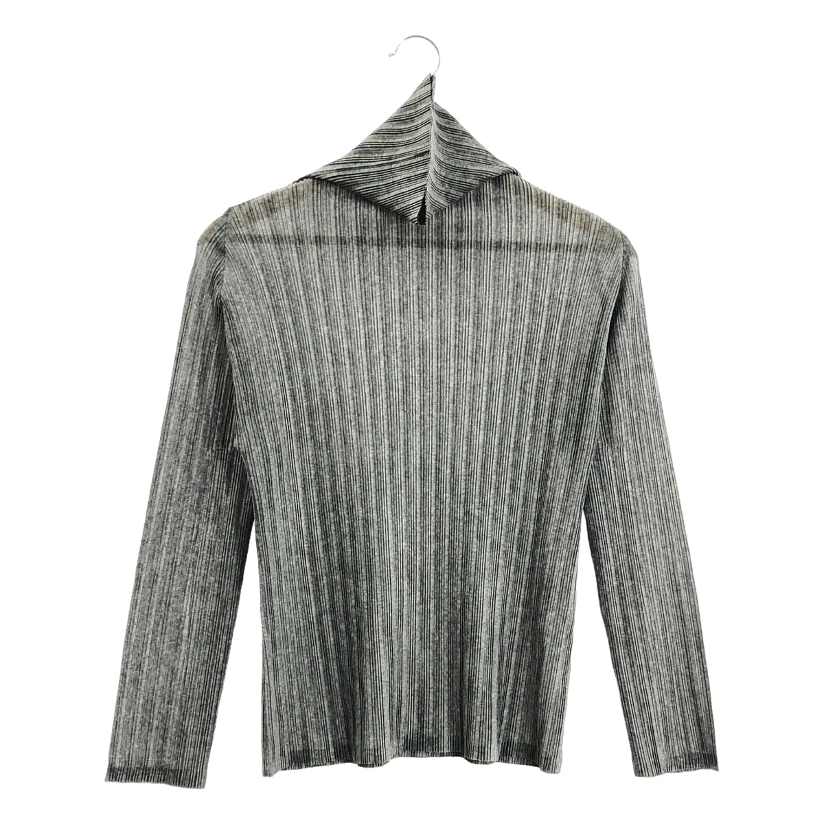PLEATS PLEASE ISSEY MIYAKE / プリーツプリーズイッセイミヤケ | ハイネック プルオーバー トップス | 3 | グレー | レディース