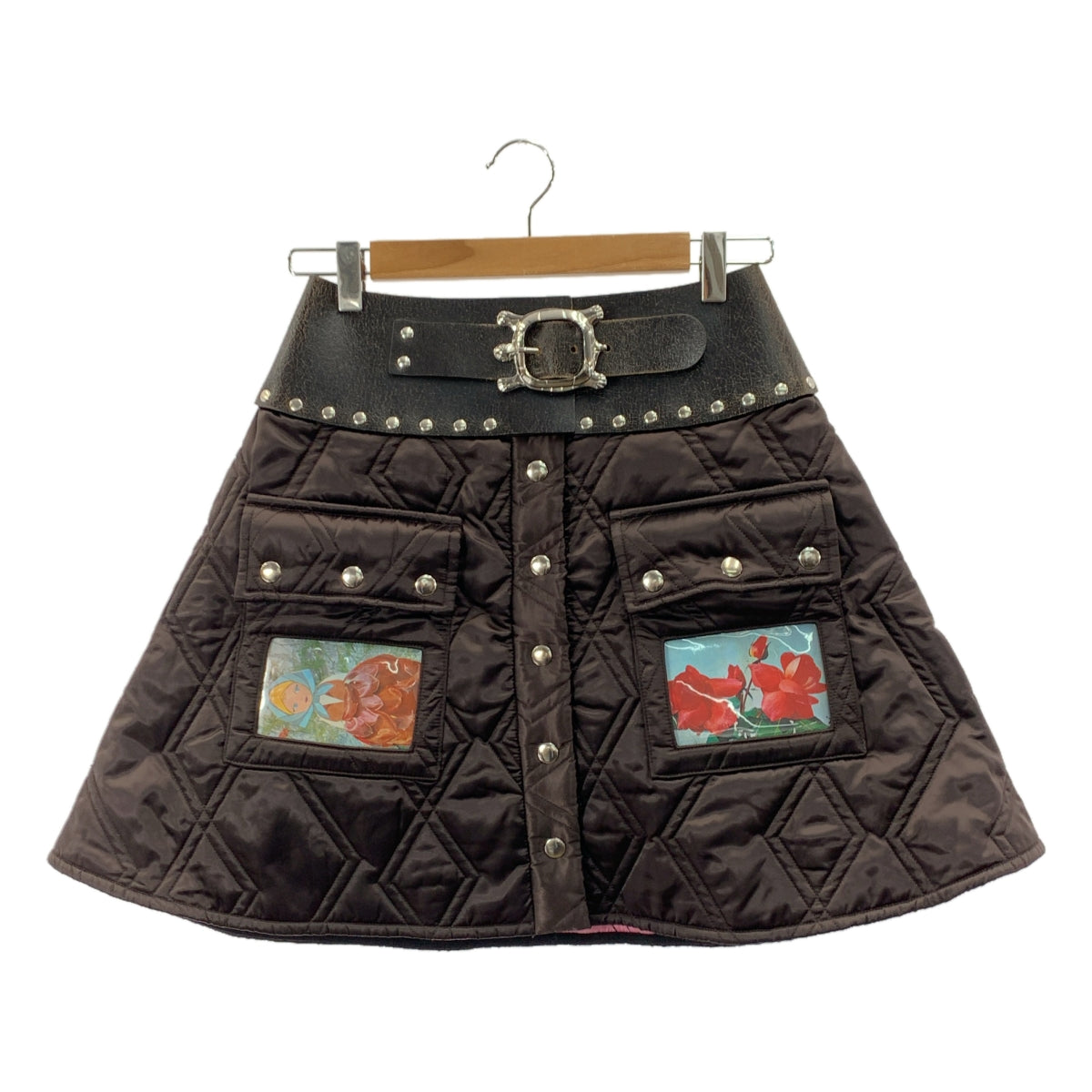 CHOPOVA LOWENA / チョポヴァロウェナ | 2023AW | キルティング ベルテッド スカート | S |
