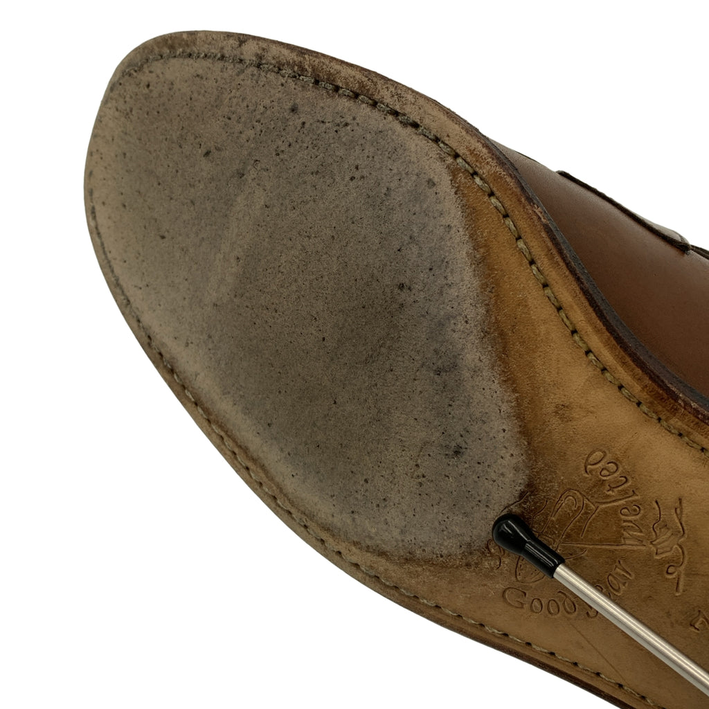 斯里佛齊路 |皮革 Penny 樂福鞋 / 98589 |尺寸 7 1/2 |棕色|男士