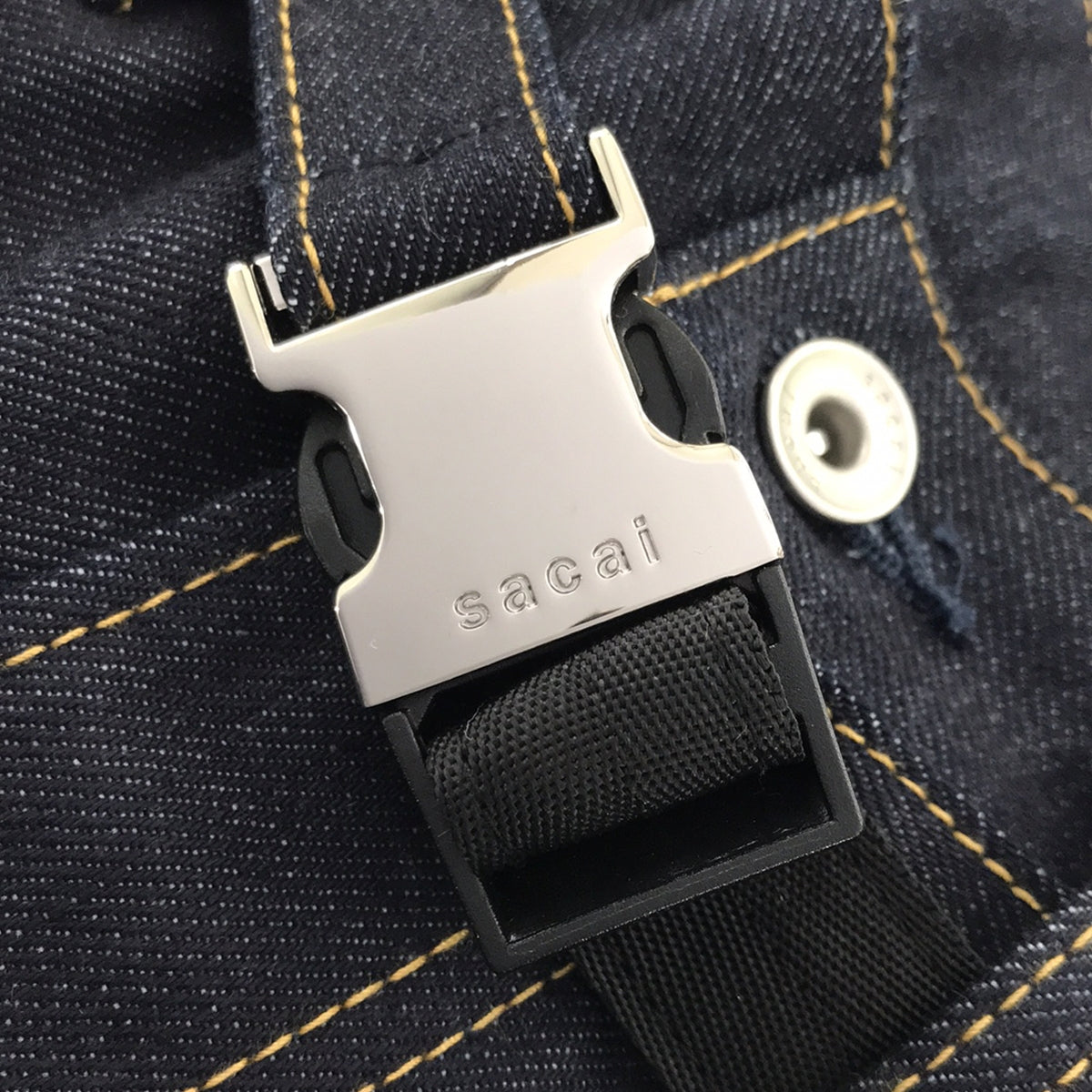 【美品】  sacai / サカイ | リジッドデニム ベルテッドパンツ | 1 | インディゴ | メンズ