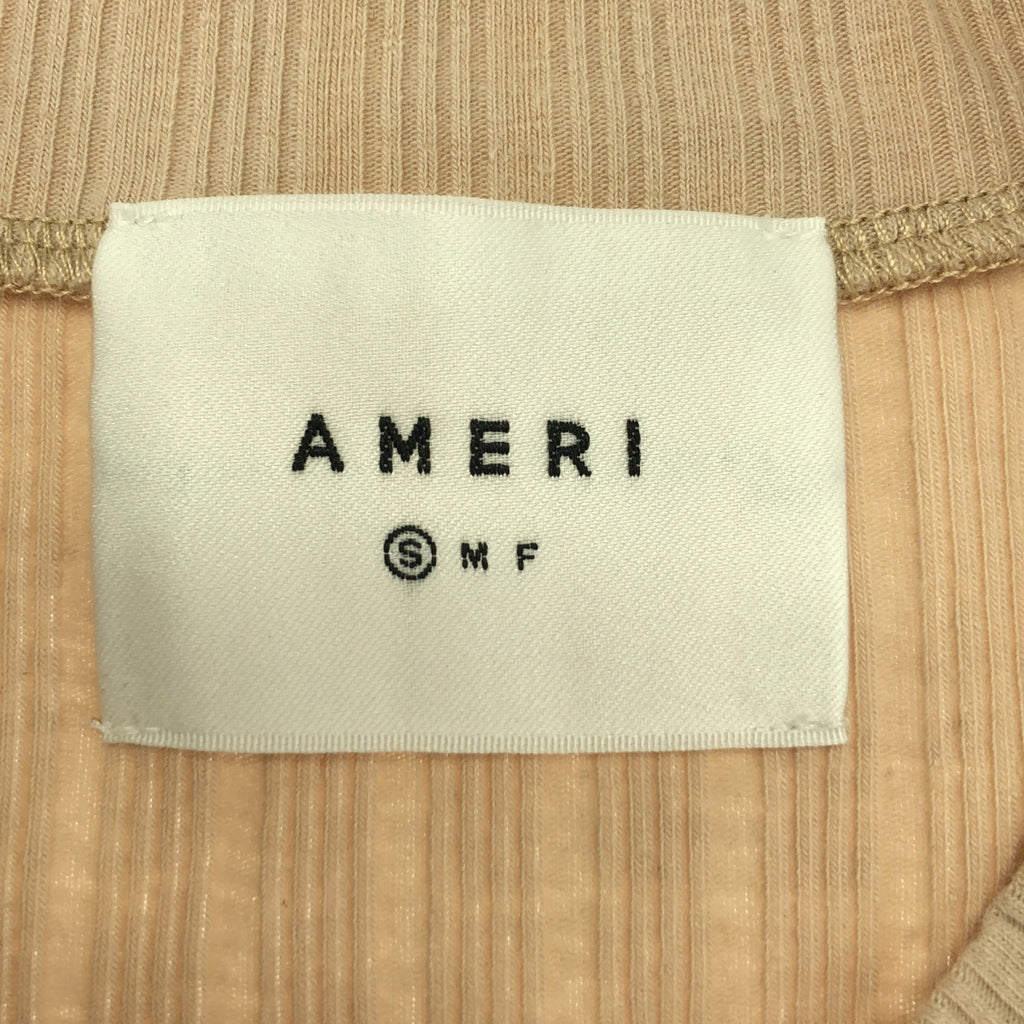 AMERI | 復古吊帶針織蕾絲洋裝 | S尺寸 | 米色 | 女款