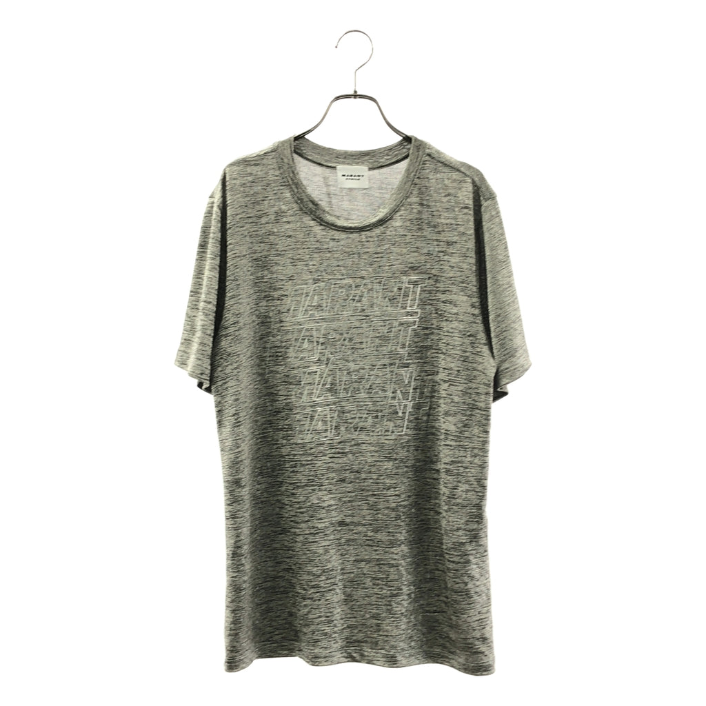 ISABEL MARANT ETOILE / イザベルマランエトワール | 霜降り ロゴ プリント Tシャツ カットソー | S | レディース