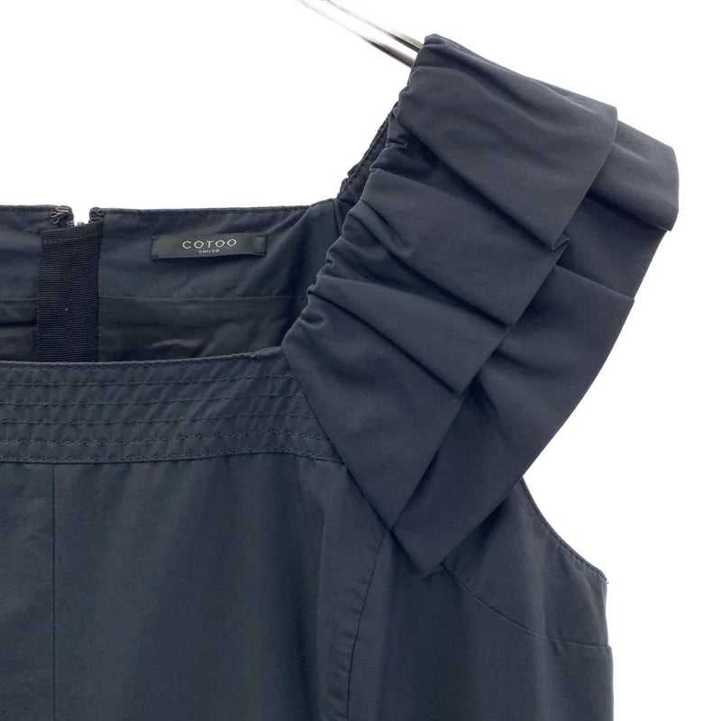 COTTO / コトゥー | フリル装飾 ボリューム ドレス ワンピース / 裏地付き | 40 | レディース