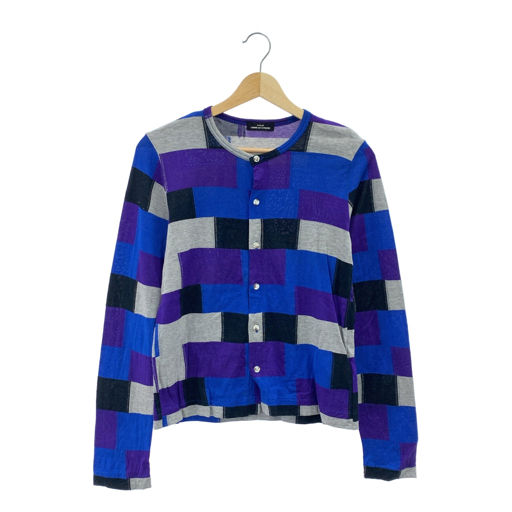tricot COMME des GARCONS / 트리코콤 데 갤슨 | 2001AW | 코튼 체커 가디건 |