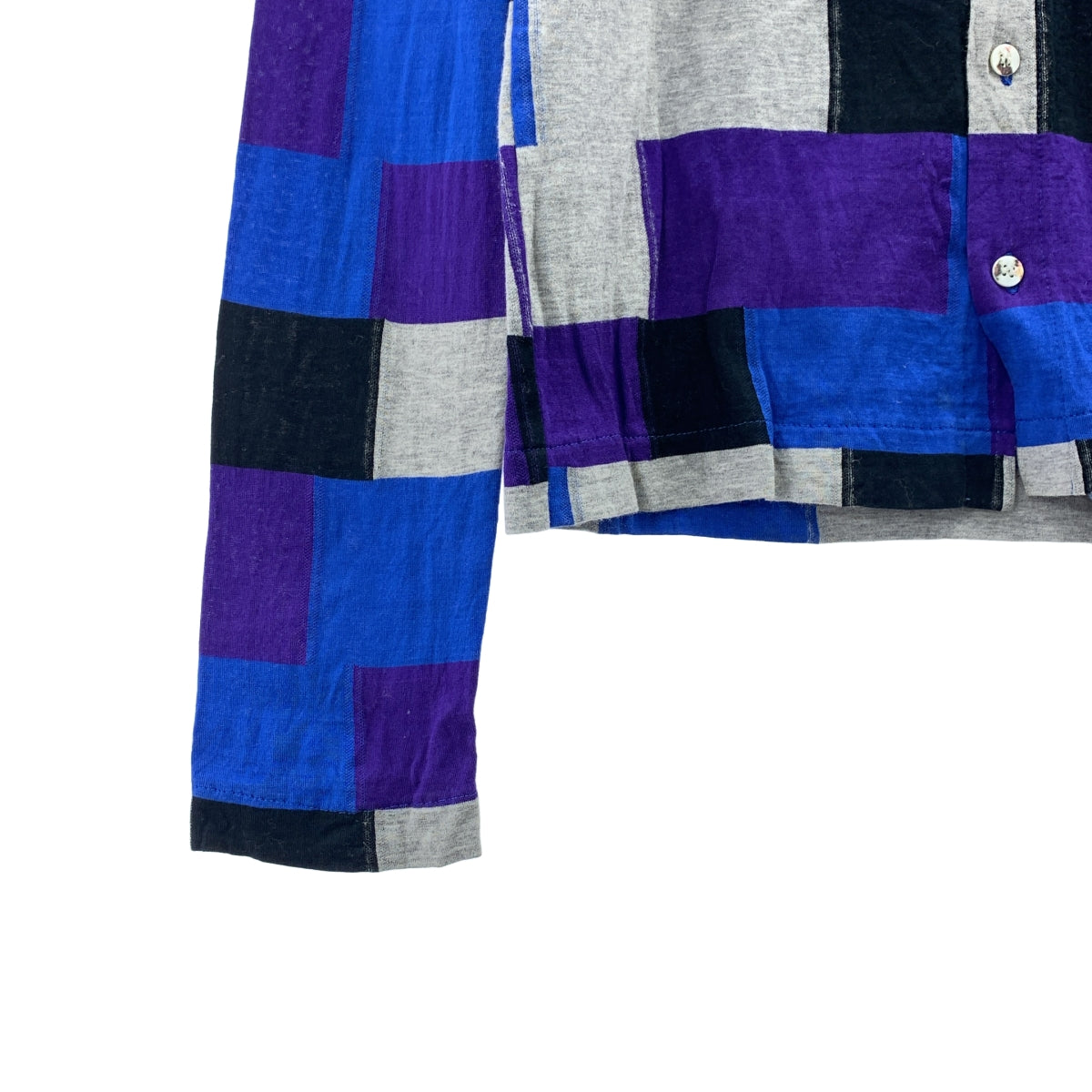 tricot COMME des GARCONS / 트리코콤 데 갤슨 | 2001AW | 코튼 체커 가디건 |