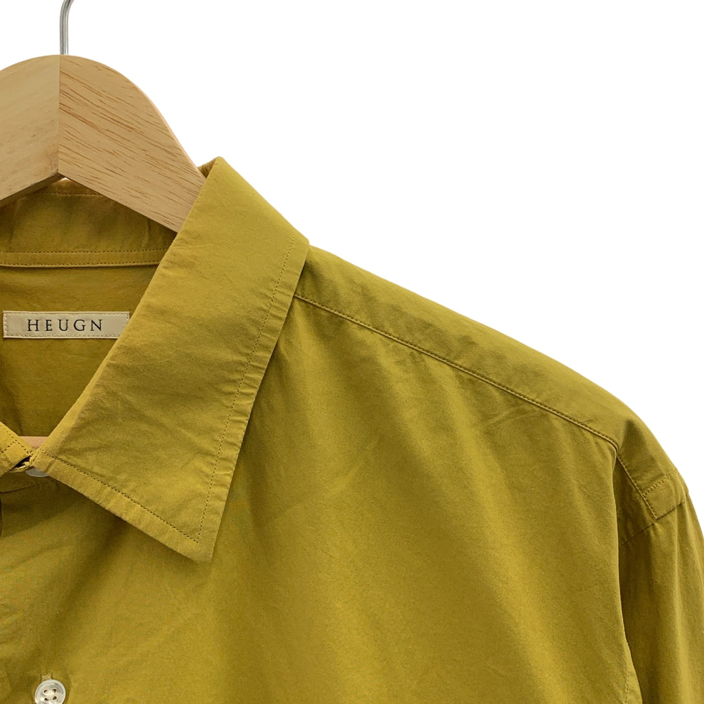 HEUGN / ユーゲン | Alan ガーメントダイコットンポプリンワンピースカラーシャツ / SHIRT 019 | 2 | メンズ