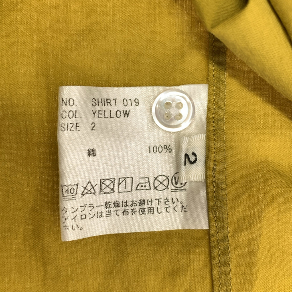 HEUGN / ユーゲン | Alan ガーメントダイコットンポプリンワンピースカラーシャツ / SHIRT 019 | 2 | メンズ