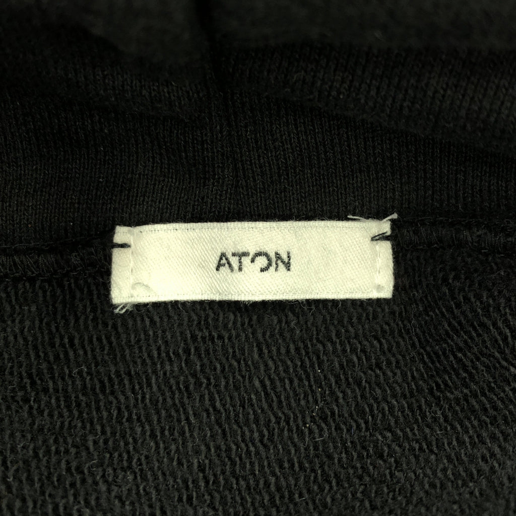 ATON |標誌連帽衫 | 02 |黑色 |女性的