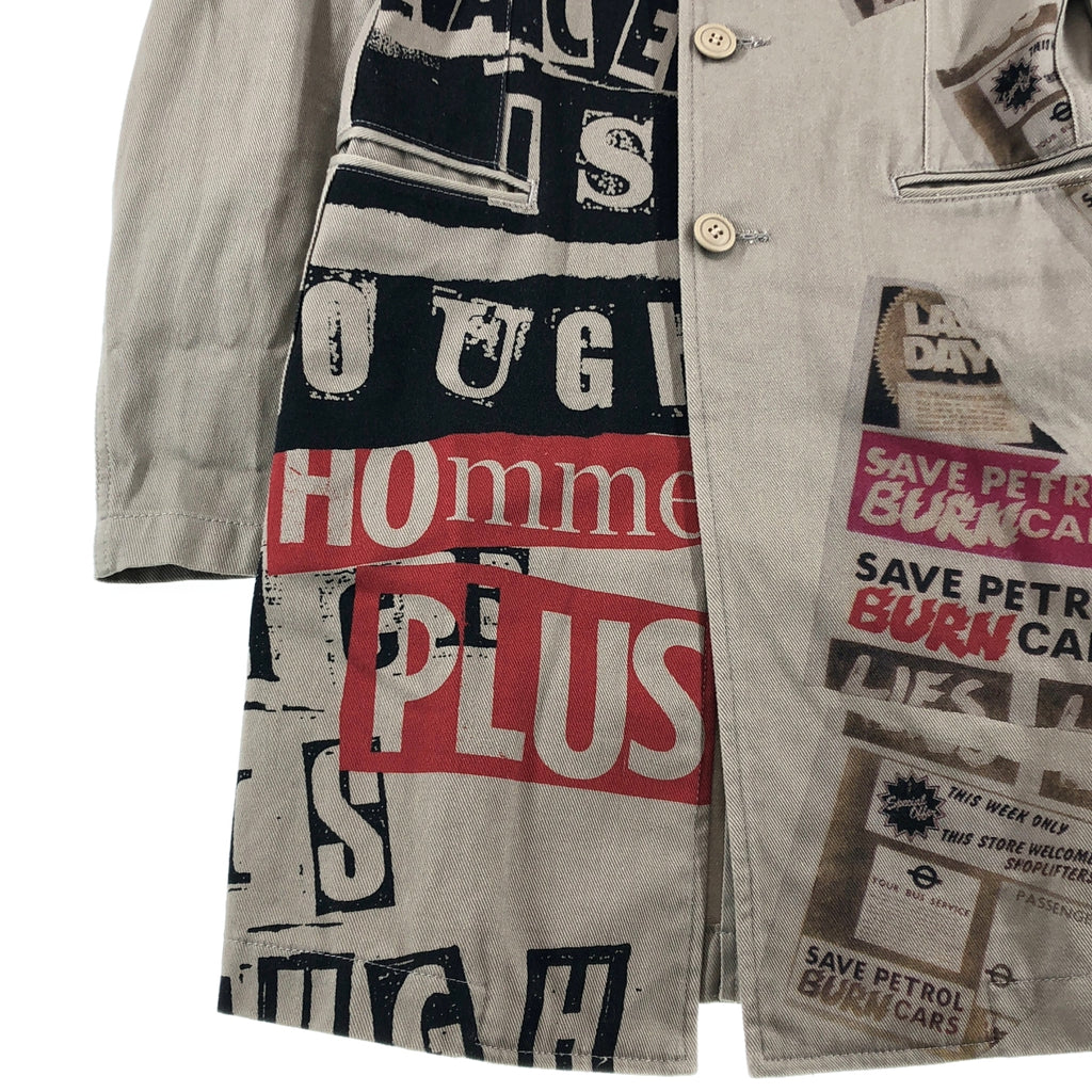 COMME des GARCONS HOMME PLUS / コムデギャルソンオムプリュス | 2008AW | コットン 総柄 シングル ロングジャケット | SS | メンズ