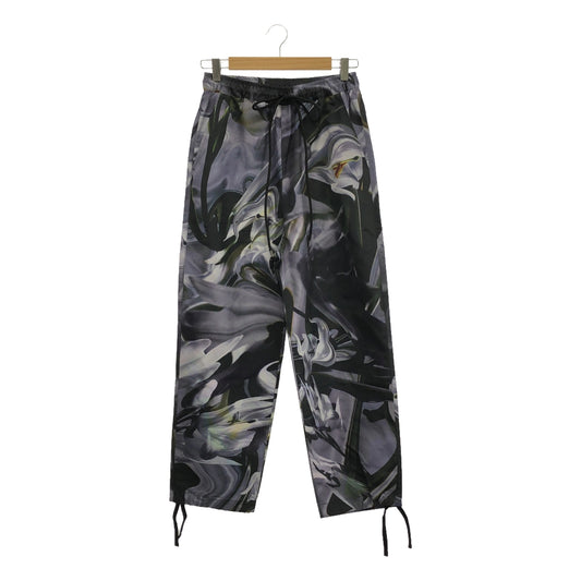 [New] prasthana / Prasthana | Hem String Jogger Pants [clg/fw#1] / Pants | S | Black Pattern | Men's