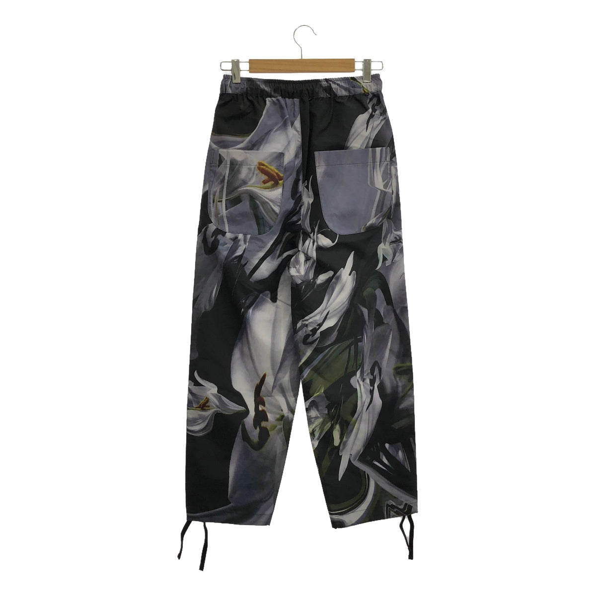 [New] prasthana / Prasthana | Hem String Jogger Pants [clg/fw#1] / Pants | S | Black Pattern | Men's