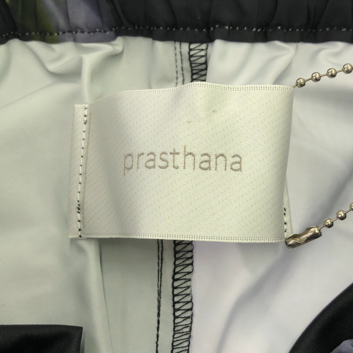 【신품】 prasthana / 프라스타나 | hem string jogger pants [clg / fw # 1] / 바지 | S | 블랙 무늬 | 남성