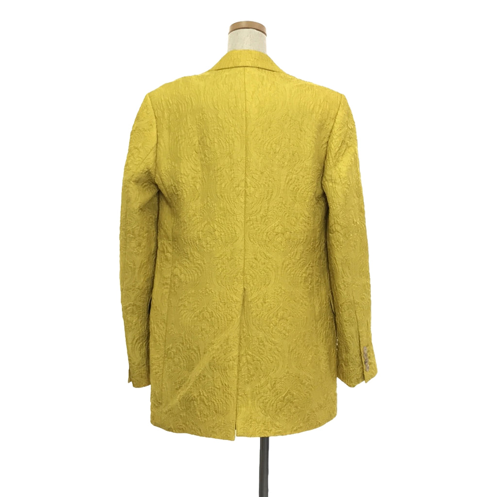 DRIES VAN NOTEN / ドリスヴァンノッテン | 2018AW | Jacquard Blazer  総柄 ジャケット | 38 | イエロー | レディース