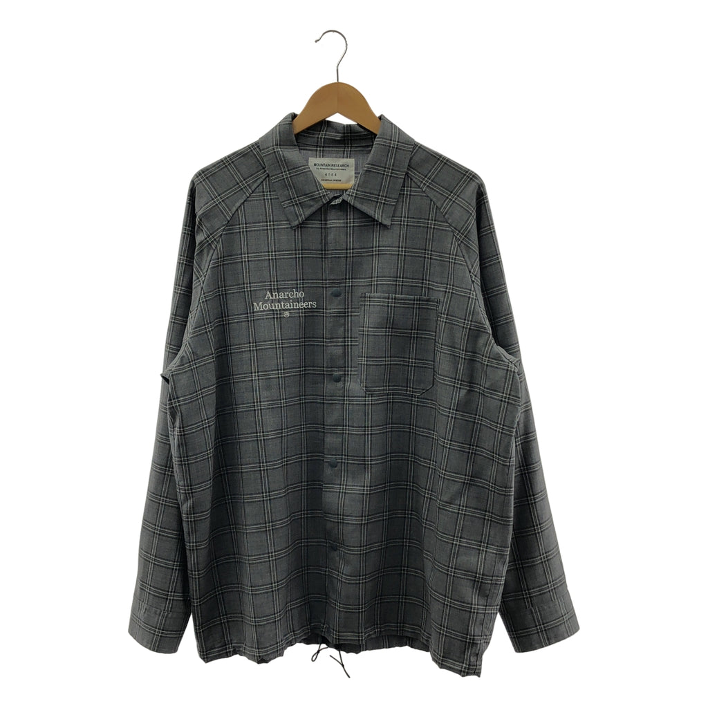 Mountain Research / マウンテンリサーチ | Merino Coach Shirt / ロゴ コーチ シャツ ジャケット | L | メンズ