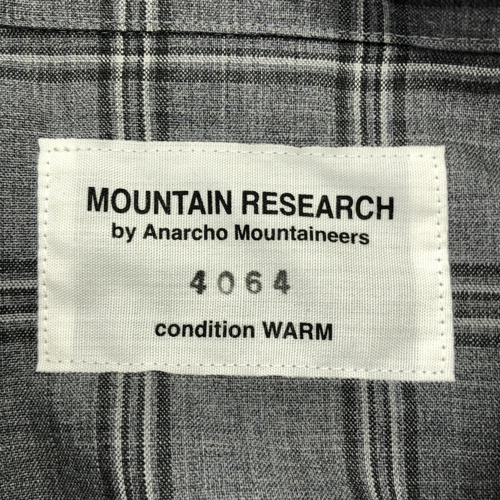 Mountain Research / マウンテンリサーチ | Merino Coach Shirt / ロゴ コーチ シャツ ジャケット | L | メンズ