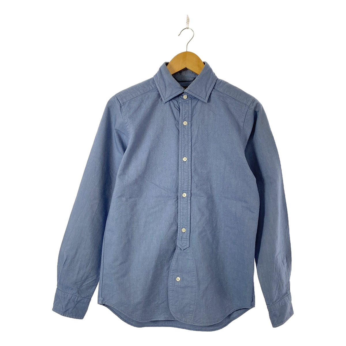 NIGEL CABOURN | BRITISH OFFICERS SHIRT Cotton British Officer Shirt | 44 | Indigo | Men's