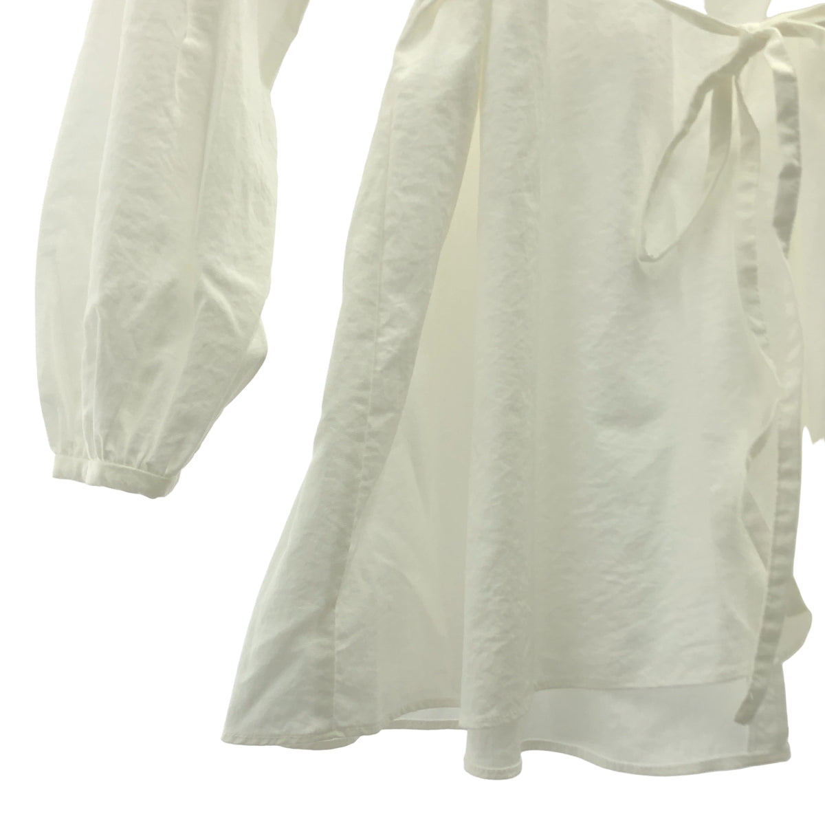 MANOF / マノフ | FLAP SHOULDER TOPS フラップ ショルダー トップス ブラウス | M | ホワイト | レディース