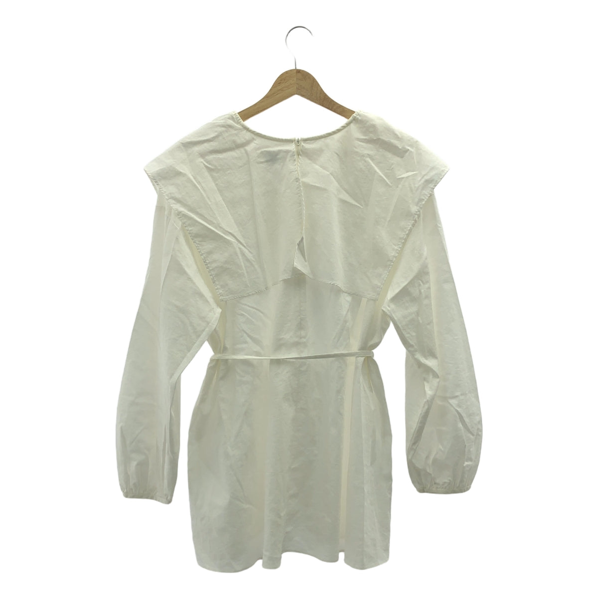 MANOF / マノフ | FLAP SHOULDER TOPS フラップ ショルダー トップス ブラウス | M | ホワイト | レディース