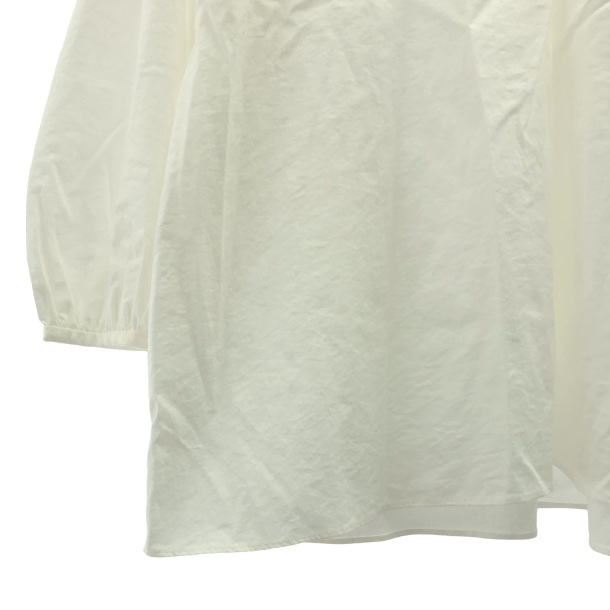 MANOF / マノフ | FLAP SHOULDER TOPS フラップ ショルダー トップス ブラウス | M | ホワイト | レディース