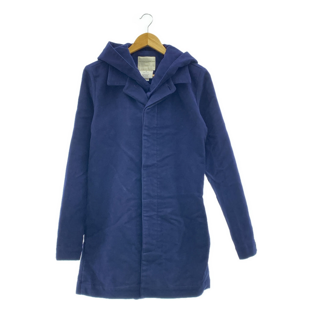 STEPHAN SCHNEIDER / 스테판 슈나이더 | 몰 스킨 프론트 레이어드 후드 벨티드 코트 | 3 | 남성