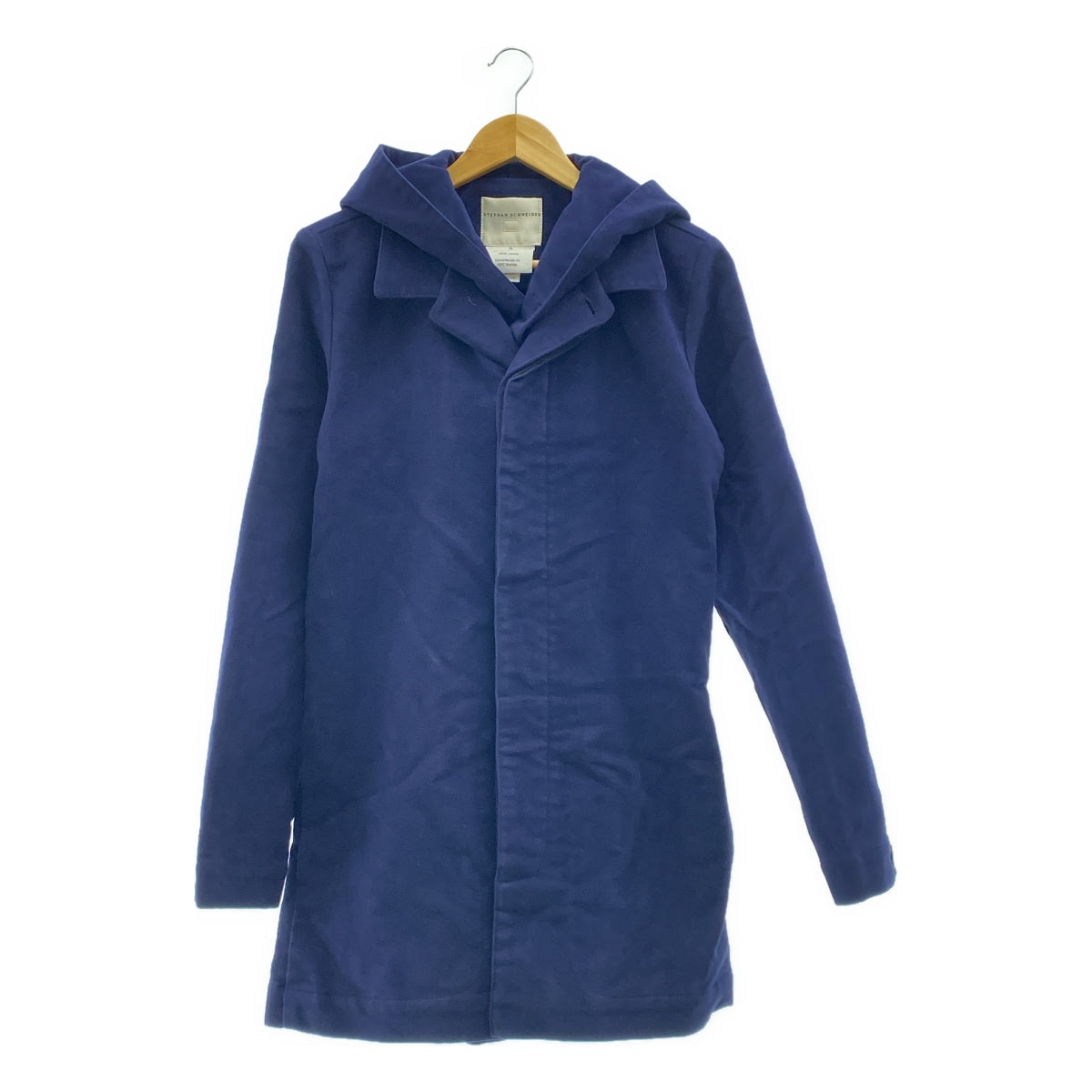 STEPHAN SCHNEIDER / 스테판 슈나이더 | 몰 스킨 프론트 레이어드 후드 벨티드 코트 | 3 | 남성