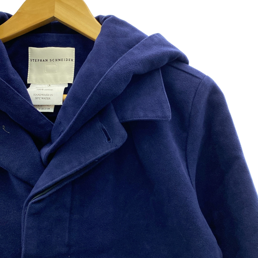 STEPHAN SCHNEIDER / 스테판 슈나이더 | 몰 스킨 프론트 레이어드 후드 벨티드 코트 | 3 | 남성