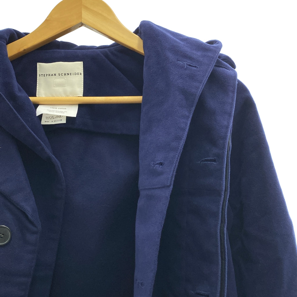 STEPHAN SCHNEIDER / 스테판 슈나이더 | 몰 스킨 프론트 레이어드 후드 벨티드 코트 | 3 | 남성