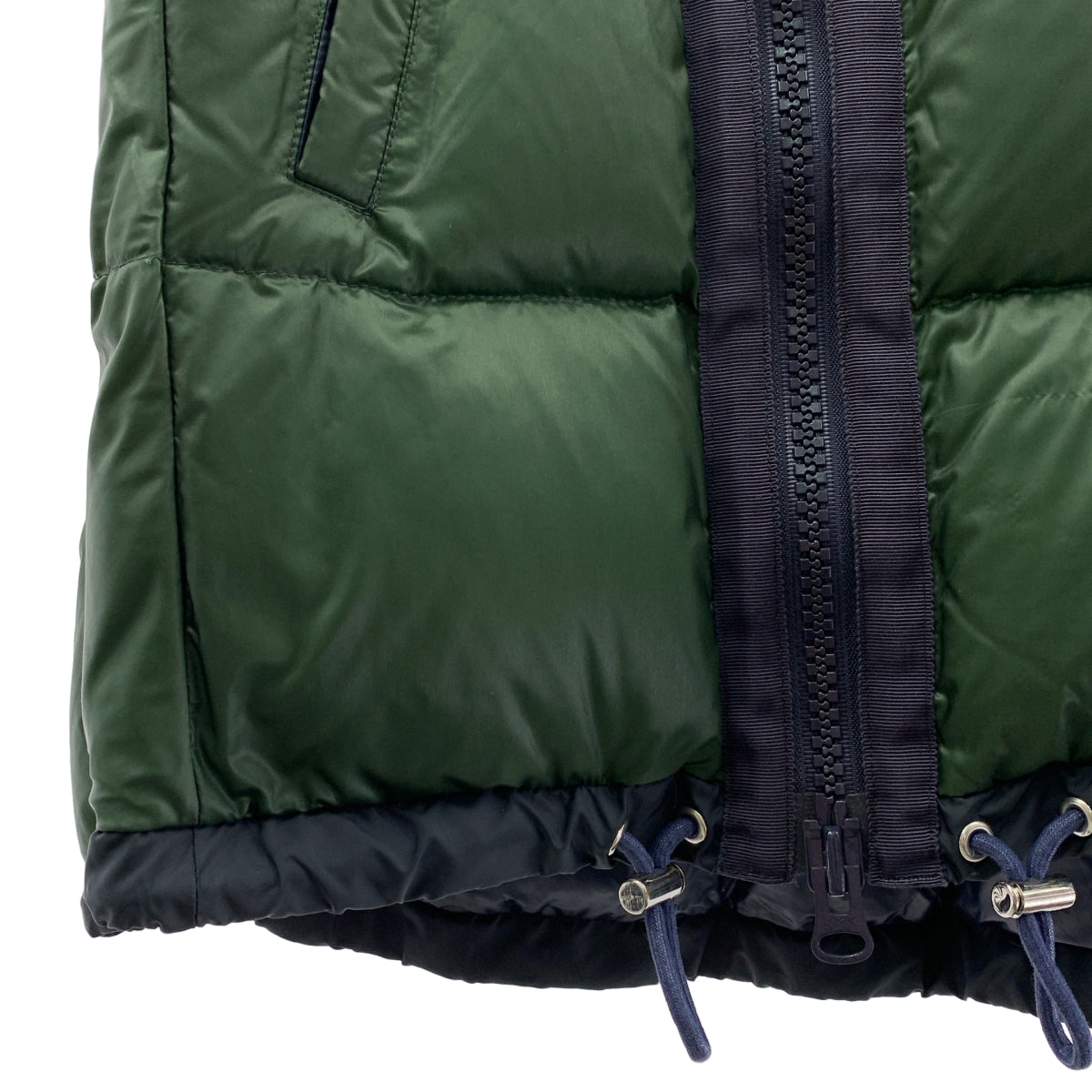 sacai luck / サカイラック | アシンメトリー ジップ ナイロン ダウンベスト | 1 | レディース