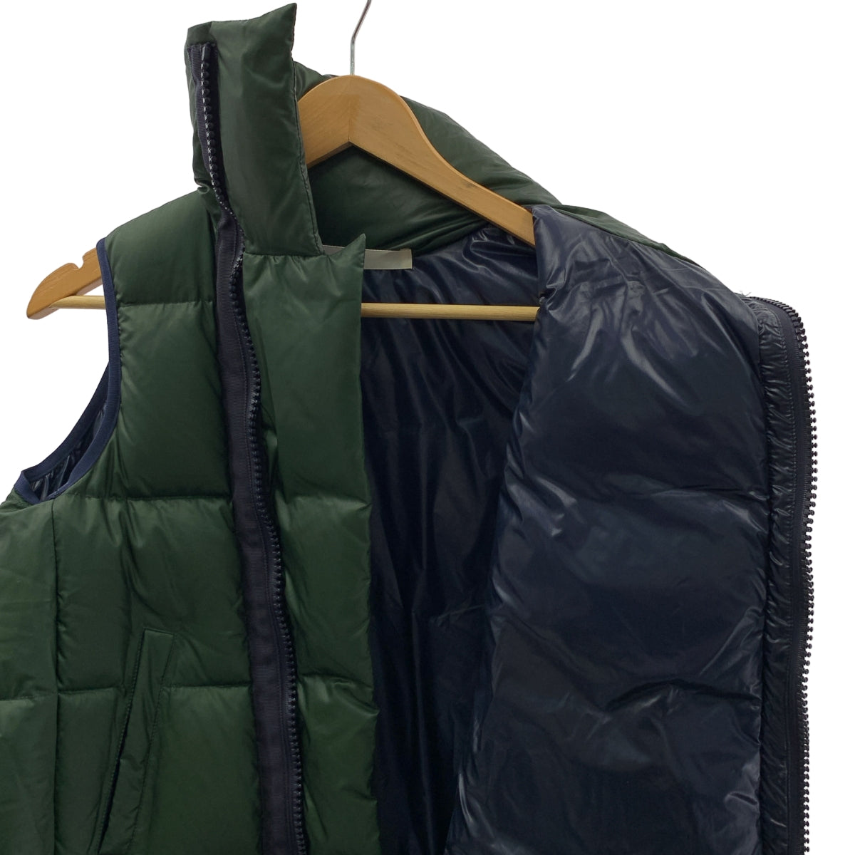 sacai luck / サカイラック | アシンメトリー ジップ ナイロン ダウンベスト | 1 | レディース