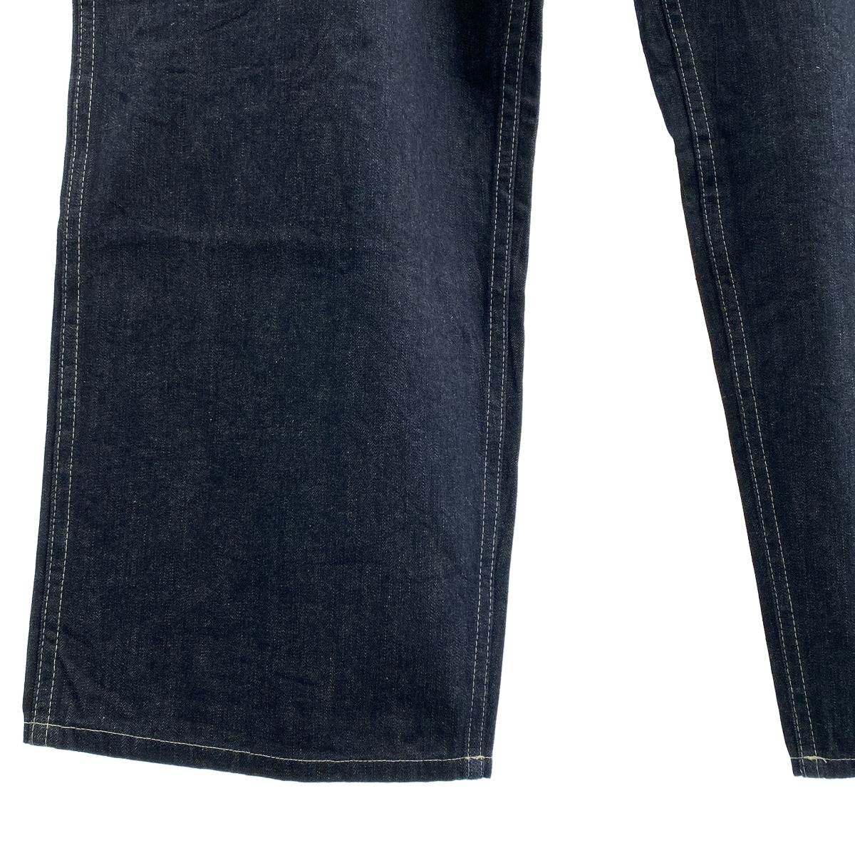 Kaptain Sunshine / 캡틴 선샤인 | 2022AW | denim Buckleback Baker Pants / 신치백 데님 와이드 베이커 팬츠 | 42 | 인디고 | 남성