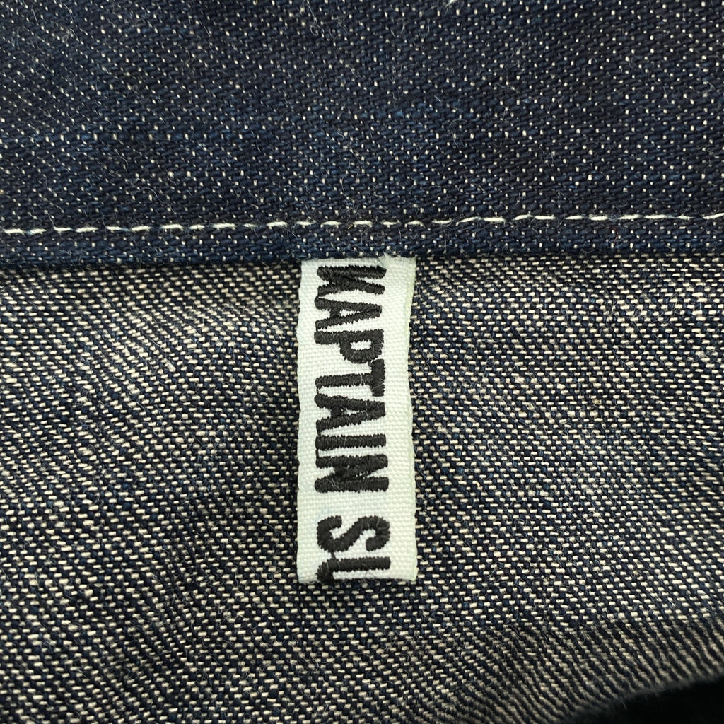 Kaptain Sunshine / 캡틴 선샤인 | 2022AW | denim Buckleback Baker Pants / 신치백 데님 와이드 베이커 팬츠 | 42 | 남성