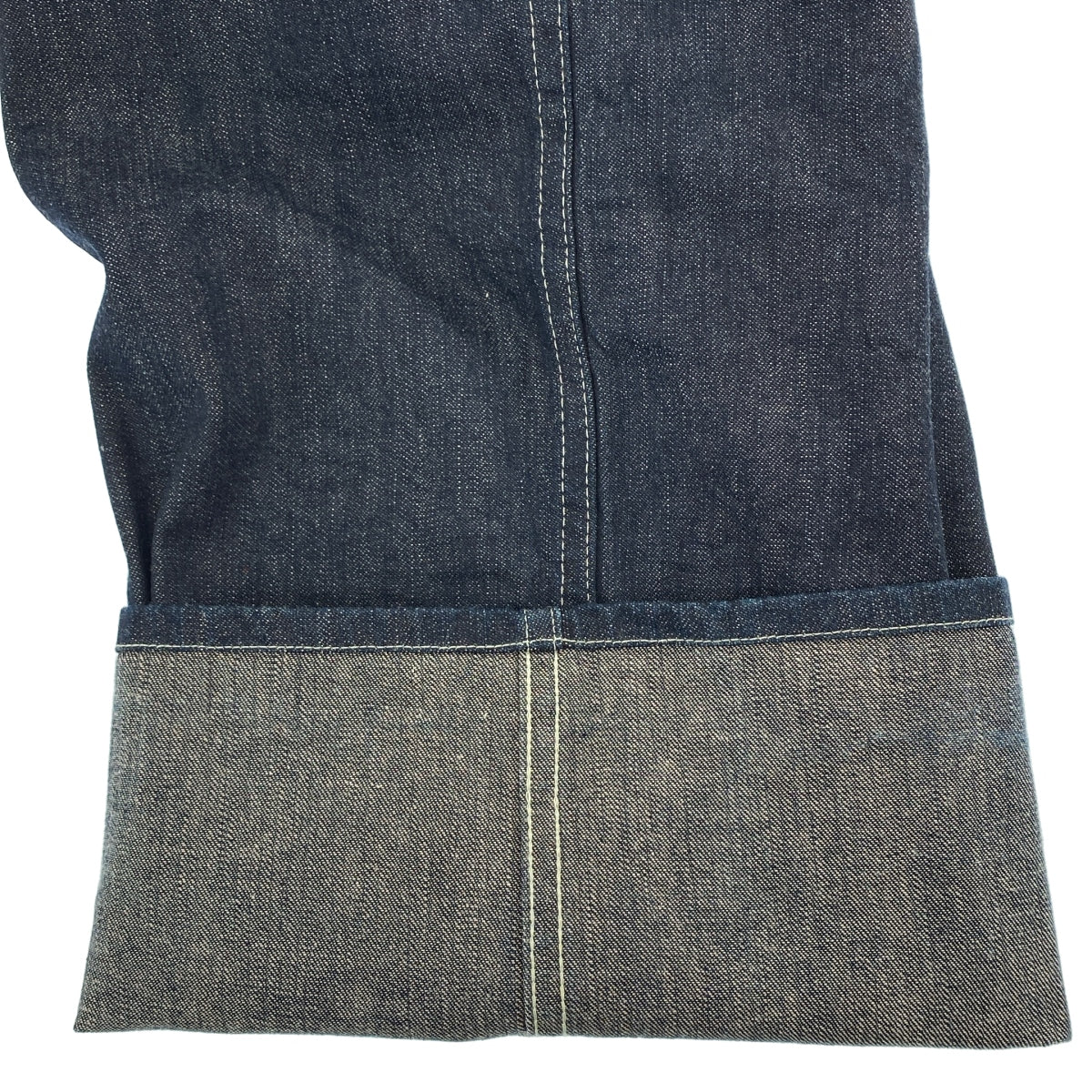 Kaptain Sunshine / 캡틴 선샤인 | 2022AW | denim Buckleback Baker Pants / 신치백 데님 와이드 베이커 팬츠 | 42 | 인디고 | 남성