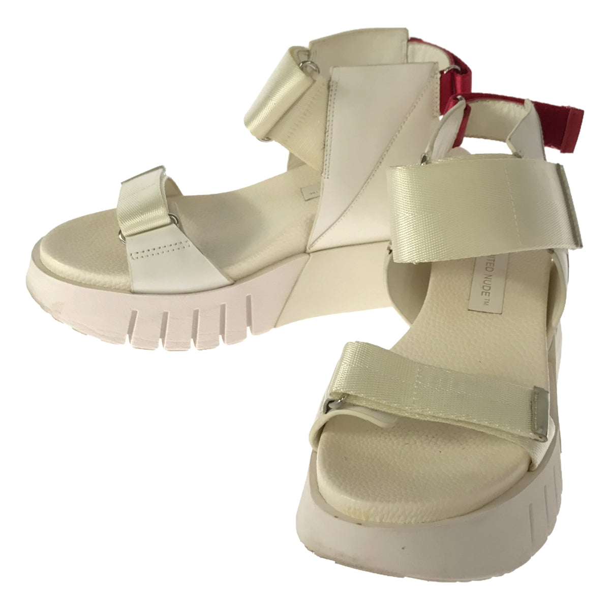 UNITED NUDE / United Nude | Delta Run Volume Sole Sandals | 38 | White/Red Pink | Women's